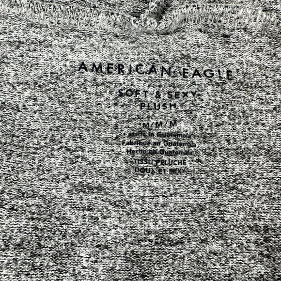 American Eagle Gray Open Swing Sweater Cardigan Size M Viscose Blend - Picture 5 of 10